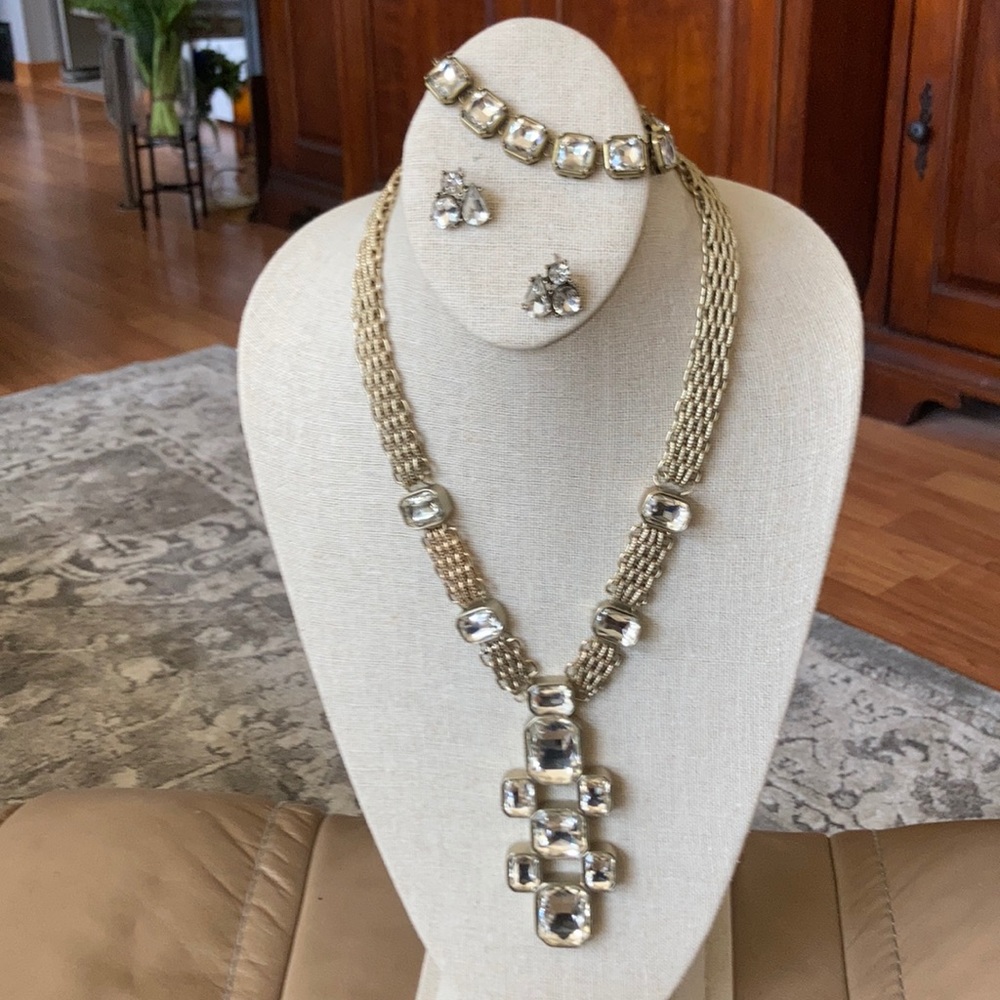 Chico’s 3 pieces . Necklace,earrings and bracelet.